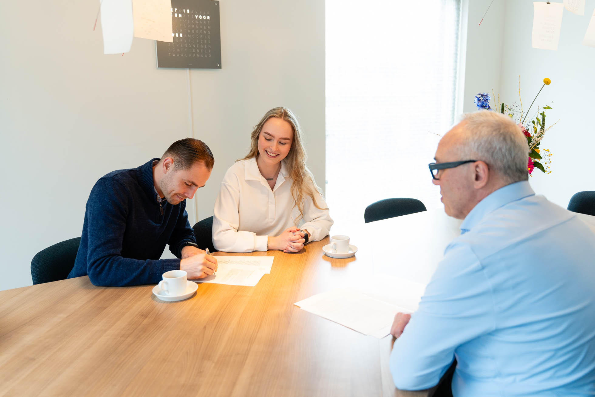 ondertekenen van contract